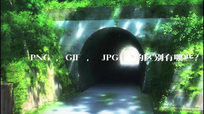 PNG ，GIF ， JPG ，的区别有哪些？