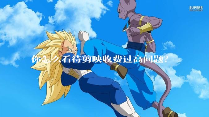 你怎么看待剪映收费过高问题？